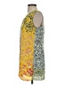 CAbi 100% Polyester Print Yellow Casual Dress Size XS - photo 5