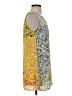 CAbi 100% Polyester Print Yellow Casual Dress Size XS - photo 4