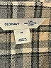 Old Navy 100% Cotton Plaid Gray Long Sleeve Button-Down Shirt Size M - photo 7