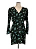 Vero Moda 100% Polyester Print Black Cocktail Dress Size L - photo 1