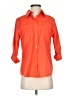 Chico's Orange 3/4 Sleeve Button-Down Shirt Size Sm Petite (0) - photo 1