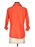 Chico's Orange 3/4 Sleeve Button-Down Shirt Size Sm Petite (0) - photo 2