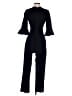 Black Halo Solid Black Jumpsuit Size 2 - photo 2
