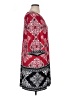 Studio One Paisley Red Casual Dress Size XL - photo 4