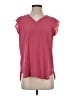 Ann Taylor LOFT 100% Polyester Pink Short Sleeve Blouse Size S - photo 1