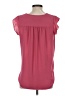Ann Taylor LOFT 100% Polyester Pink Short Sleeve Blouse Size S - photo 2