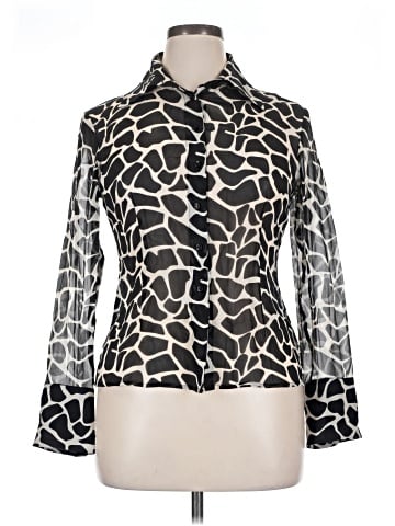 Jeannie Mai x I.N.C International Concepts Long Sleeve Silk Top (view 1)