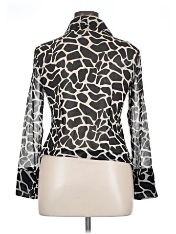Jeannie Mai x I.N.C International Concepts Long Sleeve Silk Top (view 2)