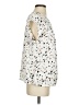 Pleione 100% Polyester Silver Short Sleeve Blouse Size S - photo 4