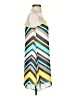 Point 100% Polyester Chevron-herringbone Yellow Casual Dress Size S - photo 4