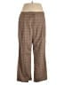 Halogen Plaid Brown Casual Pants Size 14 - photo 1