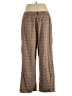 Halogen Plaid Brown Casual Pants Size 14 - photo 2