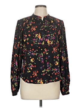 Veronica Beard Long Sleeve Silk Top