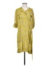 BCBGMAXAZRIA 100% Polyester Paisley Yellow Casual Dress Size S - photo 1