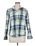J.Crew 100% Cotton Plaid Green Long Sleeve Button-Down Shirt Size 6 - photo 1