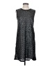 Lucky Brand 100% Polyester Metallic Silver Cocktail Dress Size S - photo 1