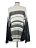 ANGL 100% Acrylic Stripes Gray Pullover Sweater Size S - photo 2