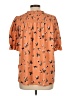 MELLODAY Orange Short Sleeve Blouse Size L - photo 2