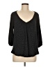 Eri + Ali Black 3/4 Sleeve Top Size M - photo 1