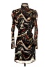 BA&SH 100% Polyester Print Brown Cocktail Dress Size XS (0) - photo 1