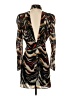 BA&SH 100% Polyester Print Brown Cocktail Dress Size XS (0) - photo 2