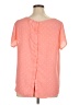 Torrid 100% Polyester Orange Short Sleeve Blouse Size 1X Plus (1) - photo 2