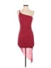 Shein 100% Polyester Red Cocktail Dress Size 6 - photo 1