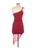 Shein 100% Polyester Red Cocktail Dress Size 6 - photo 2