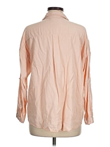 Zara Basic 3/4 Sleeve Button-Down Shirt (view 2)