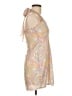 Princess Polly 100% Polyester Paisley Tan Cocktail Dress Size 6 - photo 4