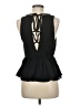 Papaya 100% Polyester Black Sleeveless Blouse Size M - photo 2
