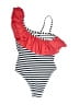 Calzedonia Stripes Red One Piece Swimsuit Size 6-12 mo (estimated) - photo 2