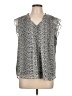 Daniel Rainn 100% Polyester Gray Sleeveless Blouse Size L - photo 1