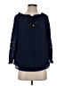 MICHAEL Michael Kors Blue 3/4 Sleeve Blouse Size S - photo 1