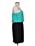 En Focus Studio Color Block Teal Cocktail Dress Size 4 - photo 4