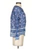 J.Crew 100% Cotton Blue Long Sleeve Blouse Size 2 - photo 4