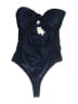 Privacy Please Graphic Blue One Piece Swimsuit Size XS - photo 1