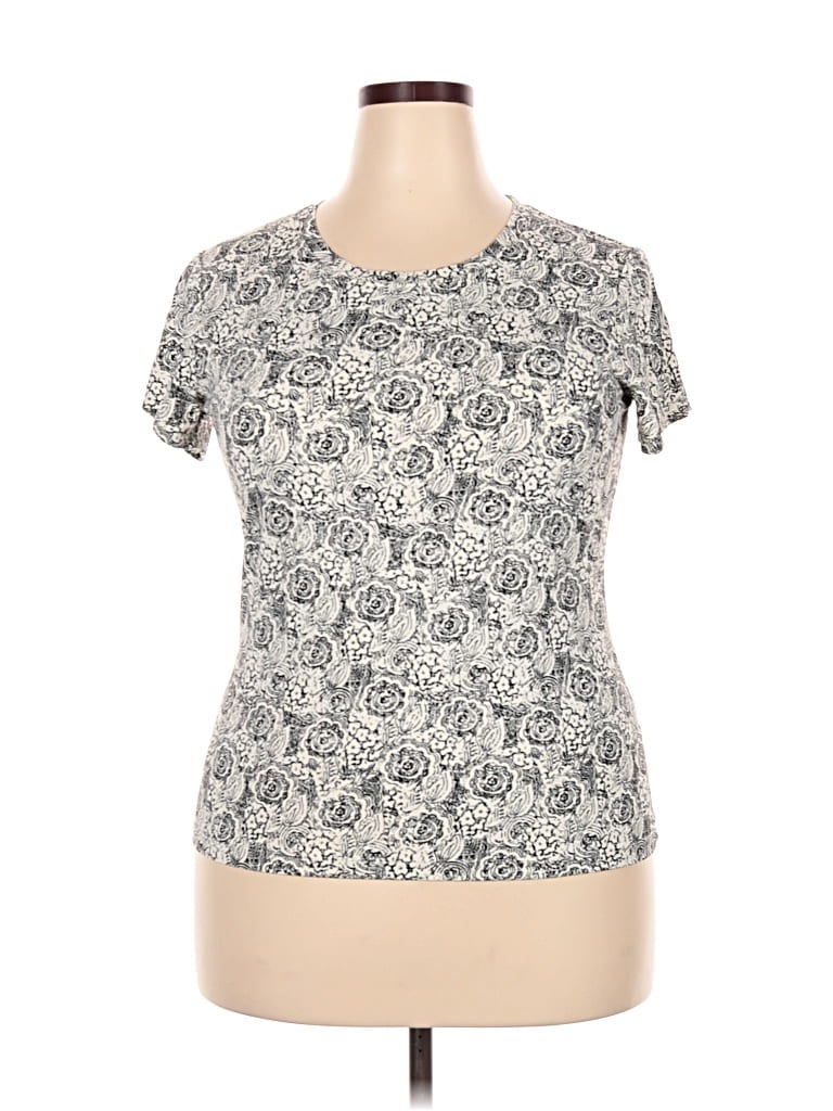 Pre-owned Apostrophe Short Sleeve T-shirt In Silver