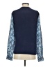 Equipment 100% Silk Blue Long Sleeve Silk Top Size XS - photo 2