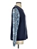 Equipment 100% Silk Blue Long Sleeve Silk Top Size XS - photo 4