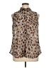 Lane Bryant 100% Polyester Animal Print Brown Sleeveless Blouse Size 14 - photo 1