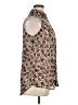 Lane Bryant 100% Polyester Animal Print Brown Sleeveless Blouse Size 14 - photo 4