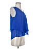 E&M Collection Blue Sleeveless Blouse Size S - photo 4
