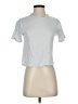 Athleta 100% Cotton Silver Short Sleeve T-Shirt Size XXS - photo 1
