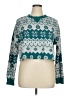 colsie Print Teal Pullover Sweater Size XL - photo 1