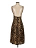 LPA 100% Polyester Animal Print Brown Cocktail Dress Size XXS - photo 2
