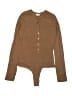 CLYQUE Brown Bodysuit Size M - photo 1