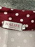 Halife Polka Dots Burgundy Long Sleeve Polo Size M - photo 7