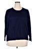 Joseph A. Solid Blue Pullover Sweater Size XXL - photo 1