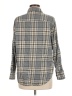 Old Navy 100% Cotton Plaid Gray Long Sleeve Button-Down Shirt Size M - photo 2